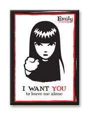 Emily the Strange I Want You to Leave Me Alone Magnet